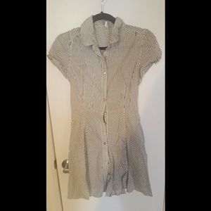 Striped collared dress